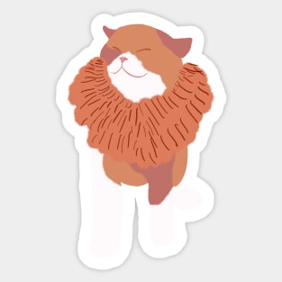 Smiling Cat Sticker